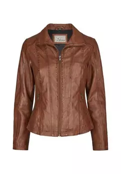 Кожаная куртка СИЛЛИ 7eleven, цвет Tabak