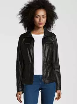 Кожаная куртка сисси 7 Eleven, черный