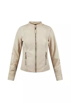 Кожаная куртка соно 7eleven, кремовый