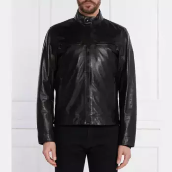 Кожаная куртка стандартного кроя 15 крон Joop!, черный