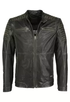 Кожаная куртка STEHKRAGEN Mustang, коричневый