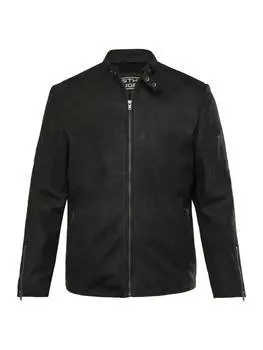 Кожаная куртка STHUGE, черный