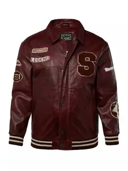 Кожаная куртка STHUGE, цвет mahagoni