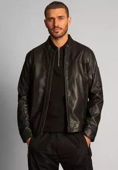 Кожаная куртка Strellson, цвет schwarz