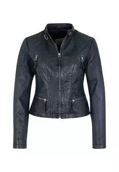 Кожаная куртка Sydney идеального кроя 7eleven, темно-синий