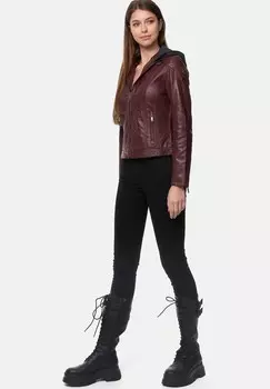 Кожаная куртка Tazzio, Бордо