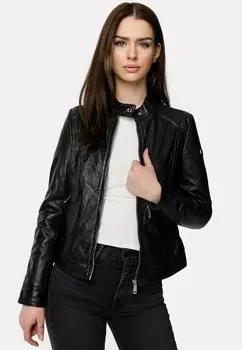 Кожаная куртка Tazzio, черный