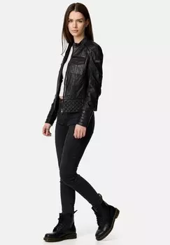 Кожаная куртка Tazzio, черный