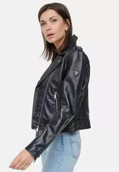 Кожаная куртка Tazzio, черный