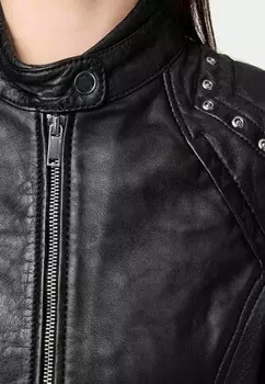 Кожаная куртка Tazzio, черный