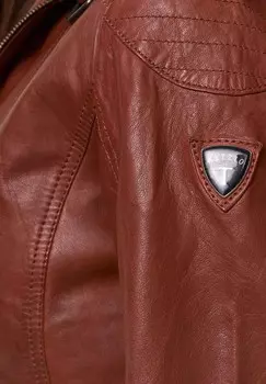 Кожаная куртка Tazzio, цвет Cognac