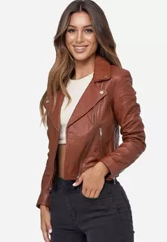 Кожаная куртка Tazzio, цвет Cognac