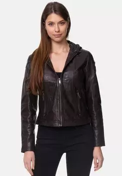 Кожаная куртка Tazzio, коричневый