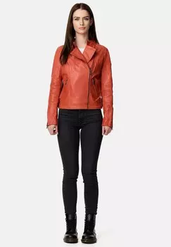Кожаная куртка Tazzio, оранжевый