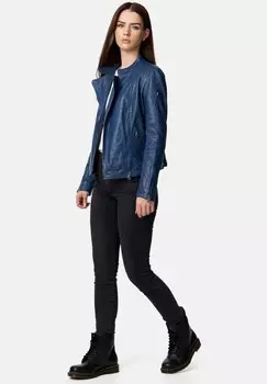 Кожаная куртка Tazzio, синий