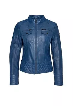 Кожаная куртка Tazzio, синий