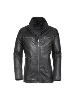 Кожаная куртка Tiziano bugatti, черный