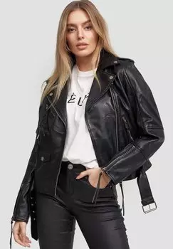 Кожаная куртка Trueprodigy MILENA, цвет Schwarz