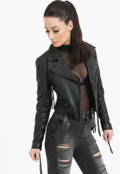 Кожаная куртка Trueprodigy RAVEN, цвет Black