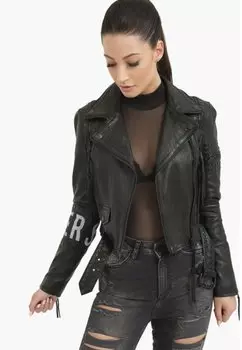 Кожаная куртка Trueprodigy AVA, цвет Black