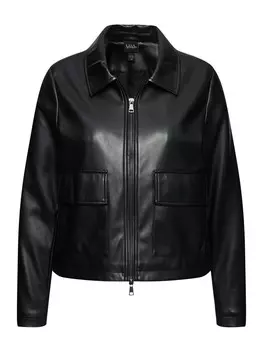 Кожаная куртка Ulla Popken, черный