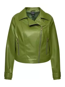 Кожаная куртка Ulla Popken, цвет jagdgrn