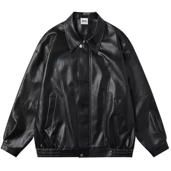 Кожаная куртка унисекс BEEHIVES, коричневый