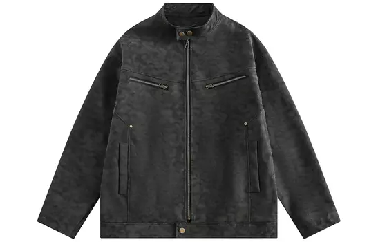 Кожаная куртка унисекс DARKCIRCLE, Черный