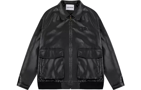 Кожаная куртка унисекс DARKCIRCLE, Цвет кофе (загустевший)