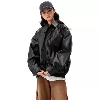 Кожаная куртка унисекс Hurley, Мокко