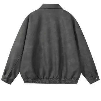 Кожаная куртка унисекс Jeep, черный