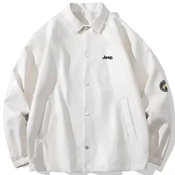 Кожаная куртка унисекс Jeep, черный