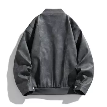 Кожаная куртка унисекс Jeep, коричневый