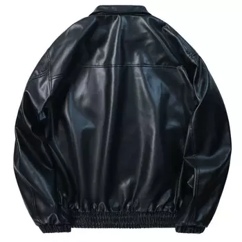 Кожаная куртка унисекс Kawasaki, черный