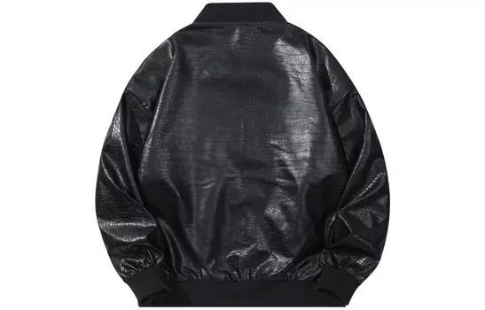 Кожаная куртка унисекс Kawasaki, черный