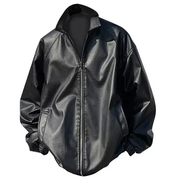 Кожаная куртка унисекс La'T.Weekend, Черный