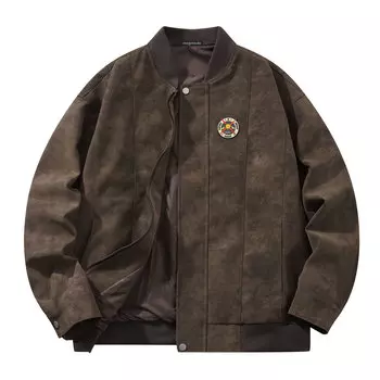 Кожаная куртка унисекс magmode, Черный