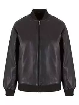 Кожаная куртка Urban Classics Lederjacken, черный