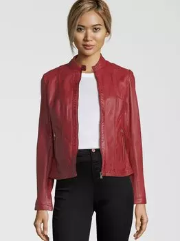 Кожаная куртка урсула 7 Eleven, красный