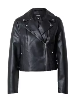 Кожаная куртка VERO MODA Between-Season Jacket VMRILEYMIE, черный