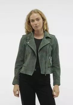 Кожаная куртка Vero Moda, цвет laurel wreath
