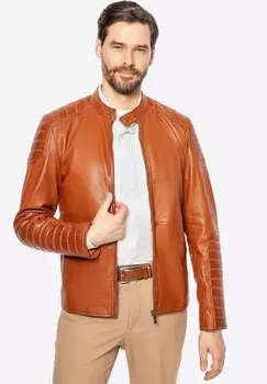 Кожаная куртка WITTCHEN, коричневый