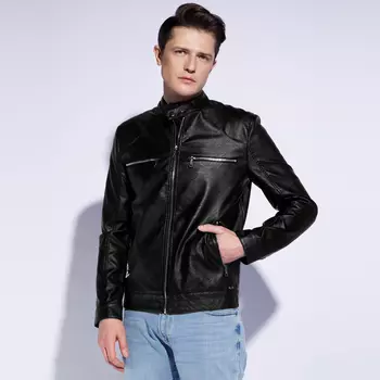 Кожаная куртка Wittchen Stylish eco leather jacket, man, черный