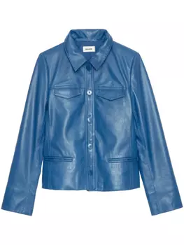 Кожаная куртка Zadig&Voltaire, синий