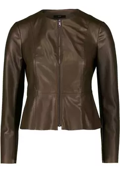 Кожаная куртка Zero, зеленый