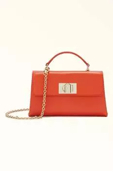 Кожаная маленькая сумка 1927 года Furla, красный