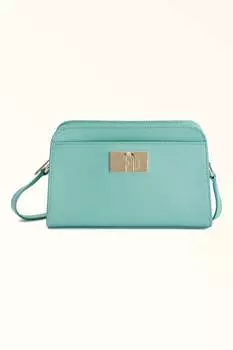 Кожаная маленькая сумка 1927 года Furla, зеленый