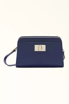 Кожаная маленькая сумка 1927 года Furla, синий