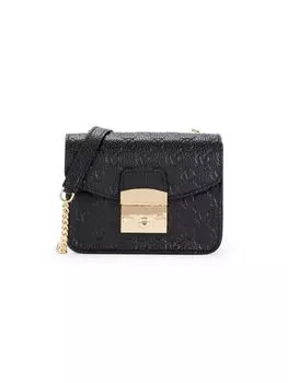 Кожаная мини-сумка через плечо Bijou Mario Valentino, черный