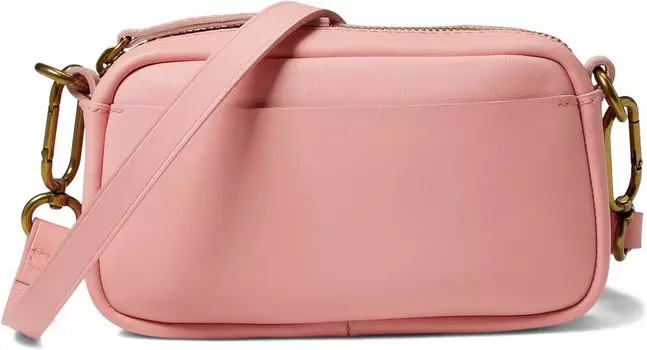 Кожаная мини-сумка через плечо Carabiner Madewell, цвет Dried Blossom